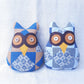 Kuwago Patchwork Owl in White