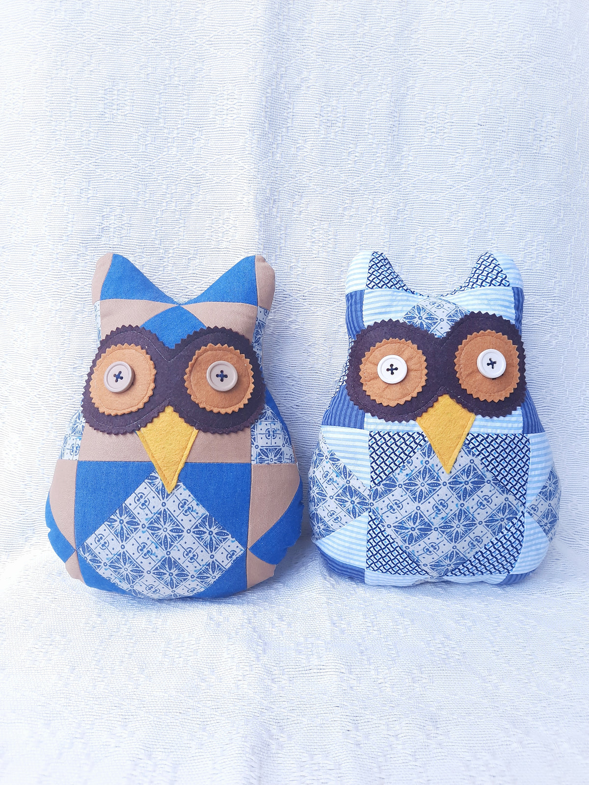 Kuwago Patchwork Owl in Brown