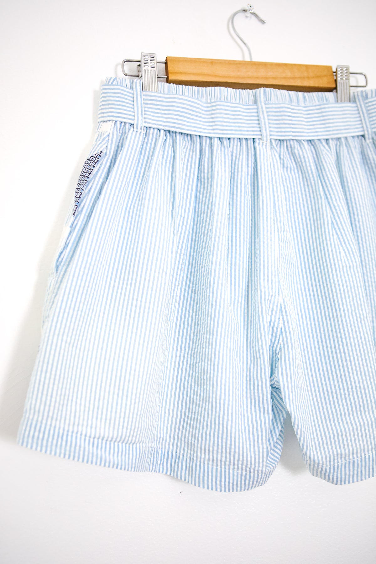 Kidlat Patchwork Shorts in White
