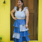 Mayumi Ruffled Asymmetric Skirt