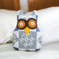 Kuwago Patchwork Owl in White