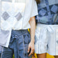 Kidlat Patchwork Shorts in White