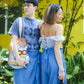 Alapaap Embroidered Culottes in Blue